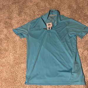 Turquoise Puma golf performance polo